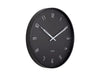 Karlsson Wall Clock Stark Iron Matt - Black | {{ collection.title }}