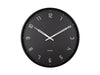 Karlsson Wall Clock Stark Iron Matt - Black | {{ collection.title }}