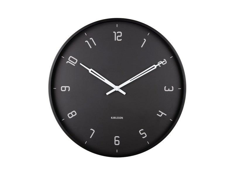 Karlsson Wall Clock Stark Iron Matt - Black | {{ collection.title }}