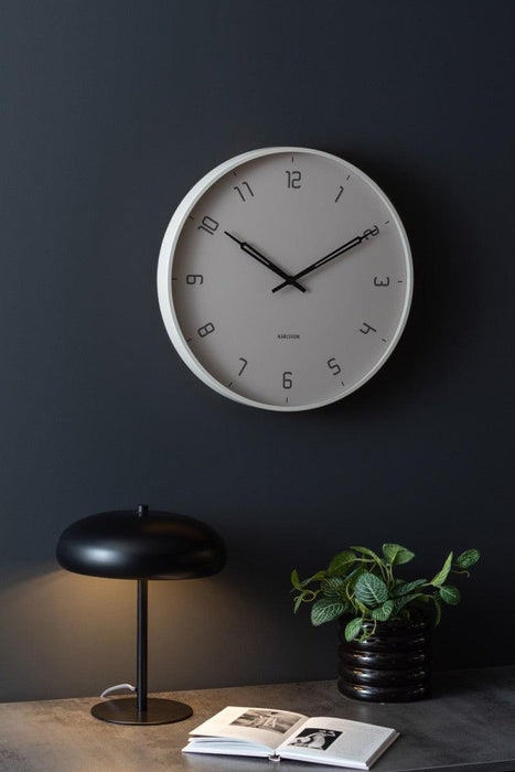 Karlsson Wall Clock Stark Iron Matt - Warm Grey | {{ collection.title }}