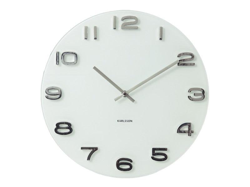 Karlsson Wall Clock Vintage Round - White | Clocks | Buy Online | UK ...