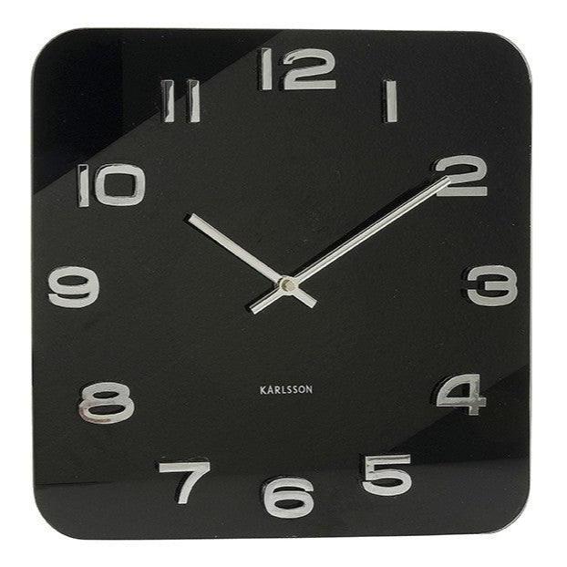 Karlsson Wall Clock Vintage Square - Black | {{ collection.title }}