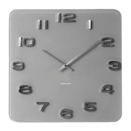 Karlsson Wall Clock Vintage Square - Grey | {{ collection.title }}