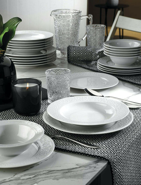 Kutahya Porcelain Acelya Set of 18 pieces White Dinnerware Set | {{ collection.title }}