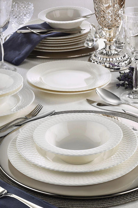 Kutahya Porselen Bone Iron 24-Piece Dinner Set White Porcelain | {{ collection.title }}