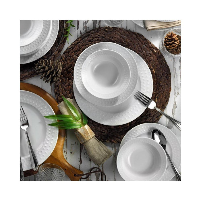 Kutahya Porselen Inci 24-Piece Dinner Set White Porcelain | {{ collection.title }}