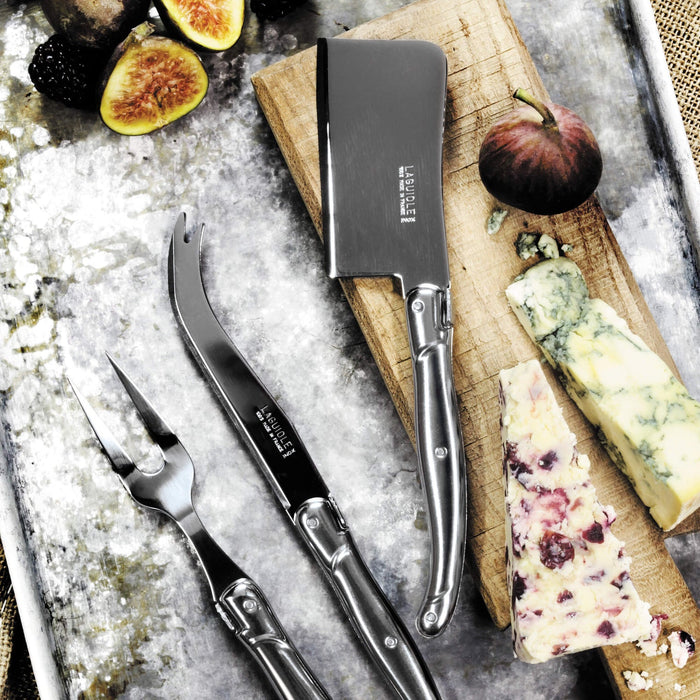 Laguiole 3 Piece Cheese Knife Set - Stainless Steel