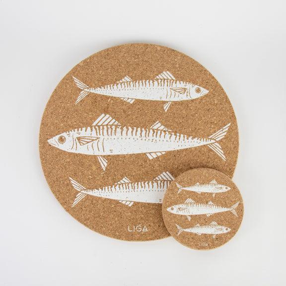 Liga Cork Coaster - Mackerel | {{ collection.title }}