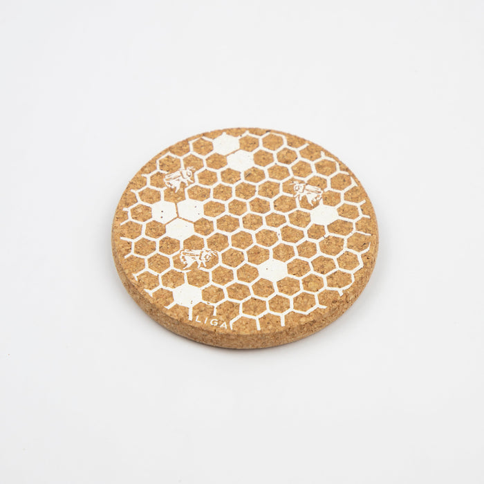 Liga Cork Coaster - HoneyComb