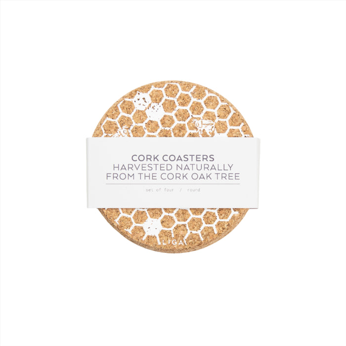 Liga Cork Coaster - HoneyComb