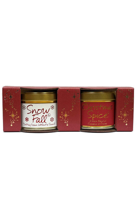 Lily Flame Mini Tin Duo Gift Set Christmas Candle