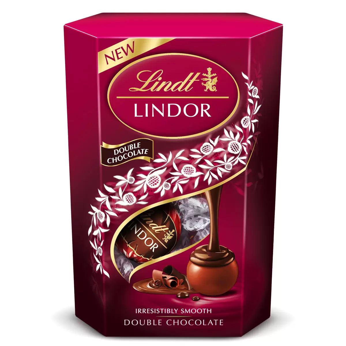 Lindt Lindor - Double Chocolate Truffles Box (200g) | Confectionary ...