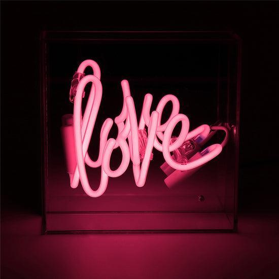 Locomocean 'Love' Mini Glass Neon Sign | {{ collection.title }}