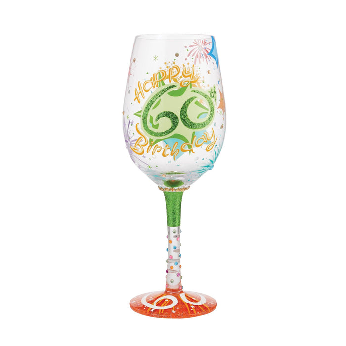 Lolita Happy 60th Birthday Wine Glass | {{ collection.title }}