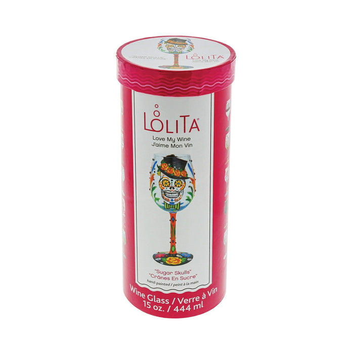 Lolita Sugar Skulls Wine Glass | {{ collection.title }}