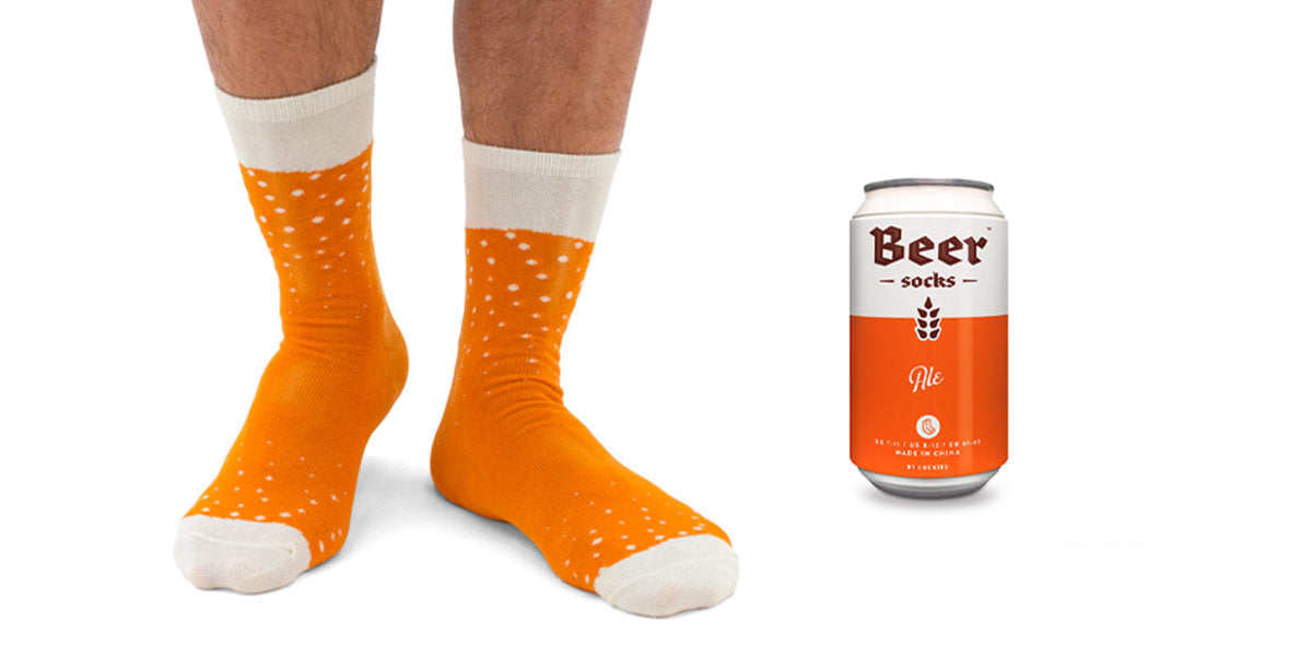 Suck UK Ale Beer Socks - Orange