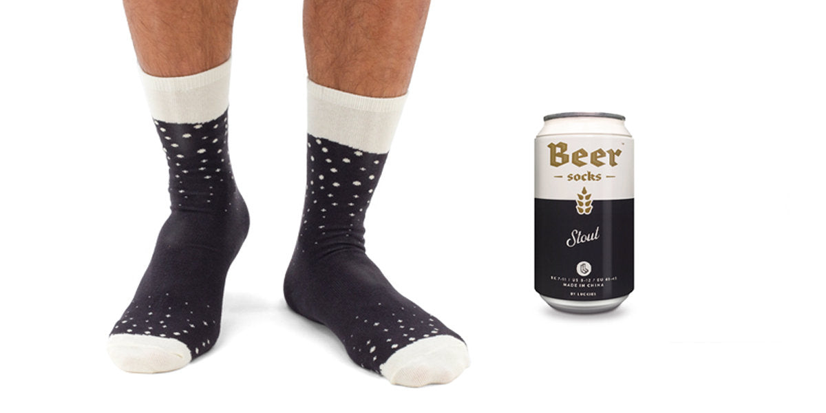 Suck UK Stout Beer Socks - Black