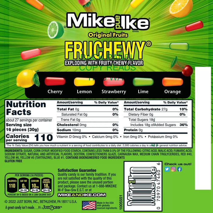 Mike & Ike Original Fruit Flavoured Candy (816g) | {{ collection.title }}