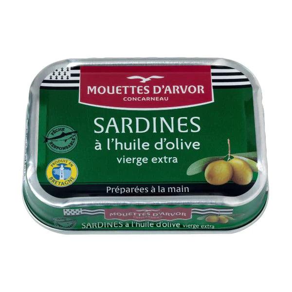 Mouettes D'arvor - Sardines A L'huile D'olive Vierge Extra (115g) | {{ collection.title }}