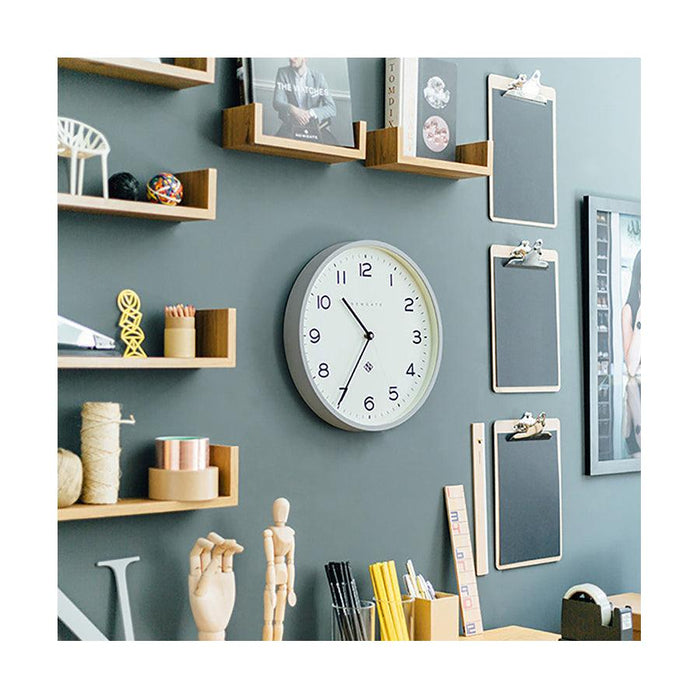 Newgate Echo Number Three Wall Clock - Grey | {{ collection.title }}