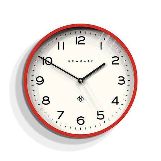 Newgate Echo Number Three Wall Clock - Red | {{ collection.title }}