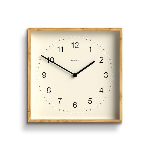 Newgate Fiji Wall Clock - Mongoose Dial - Light Bamboo | {{ collection.title }}