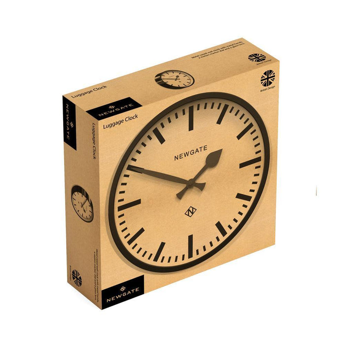 Newgate Luggage Wall Clock - Black | {{ collection.title }}