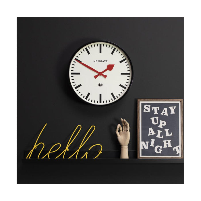 Newgate Putney Wall Clock - Black | {{ collection.title }}