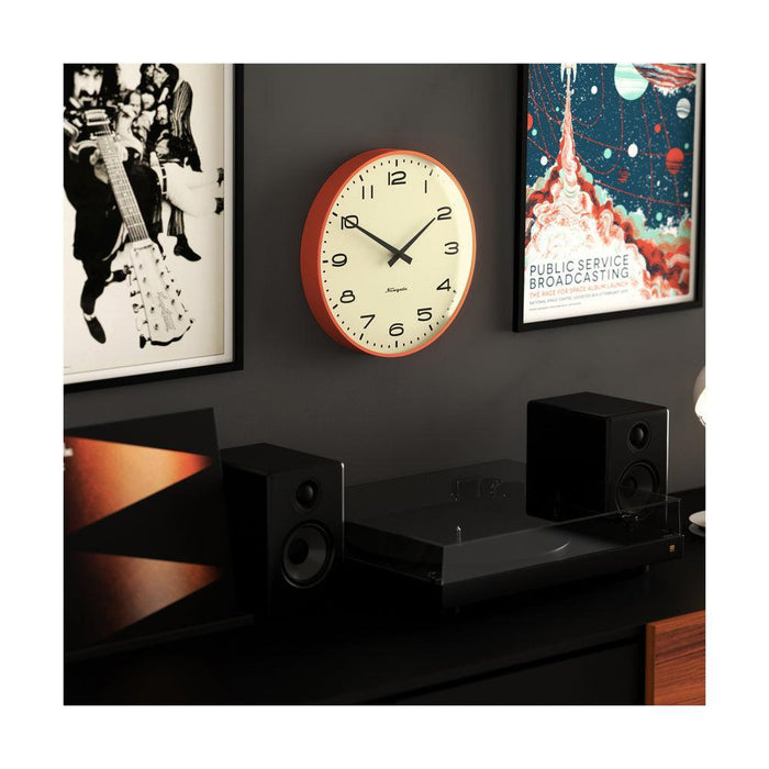 Newgate Radio City Wall Clock - Harlem Dial - Pumpkin Orange | {{ collection.title }}