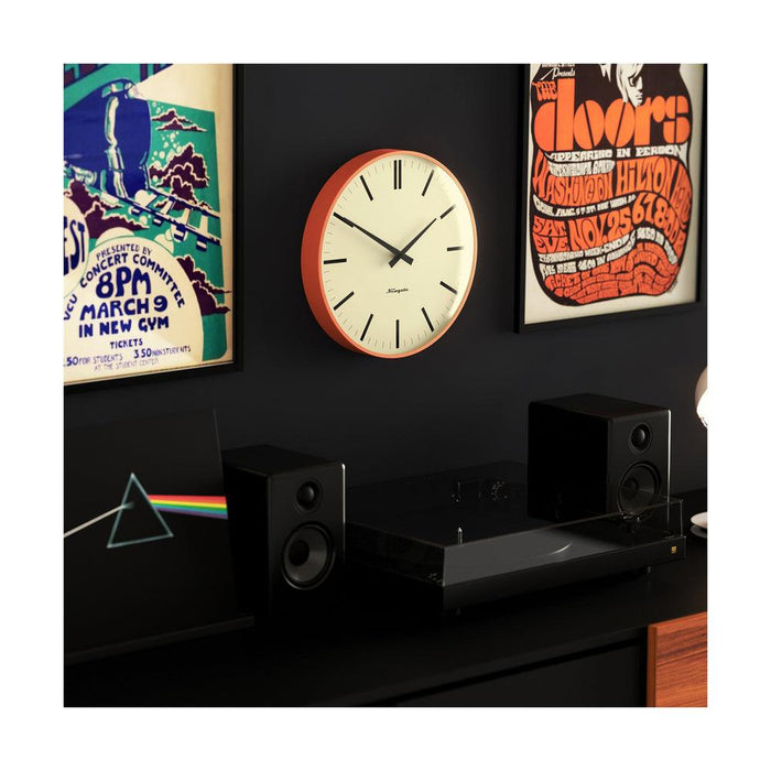 Newgate Radio City Wall Clock - Pumpkin Orange | {{ collection.title }}