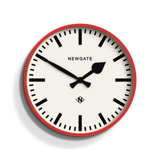 Newgate Railway Wall Clock - Red | {{ collection.title }}