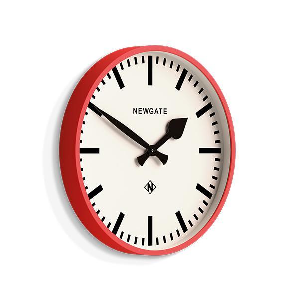 Newgate Railway Wall Clock - Red | {{ collection.title }}