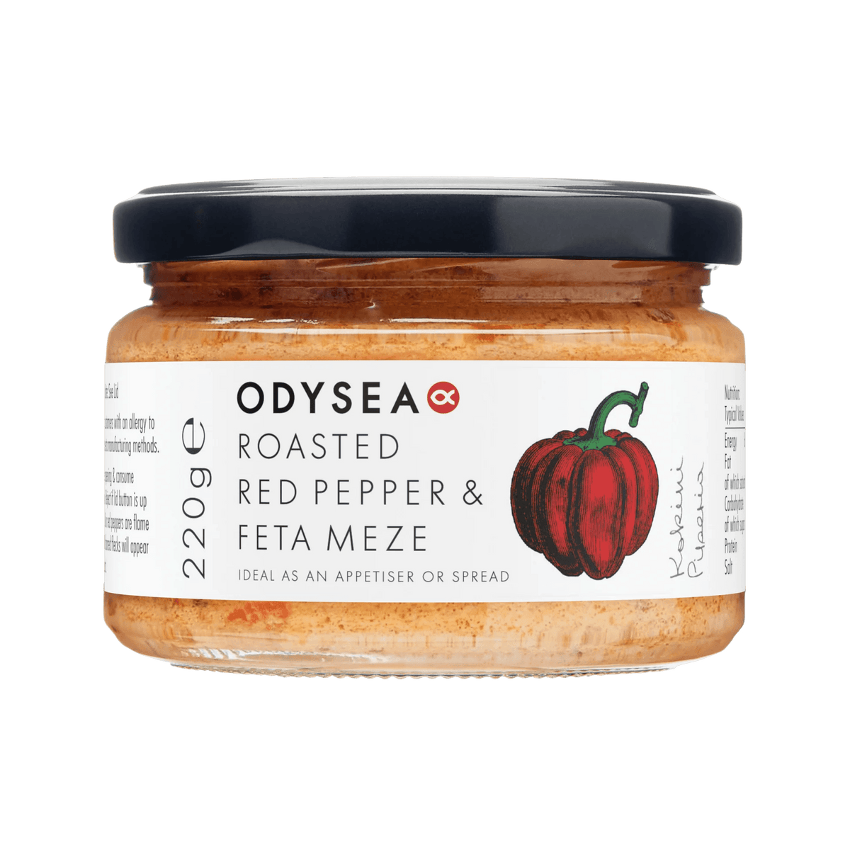 Odysea Roasted Red Pepper & Feta Meze (220g) | Condiments & Sauces ...