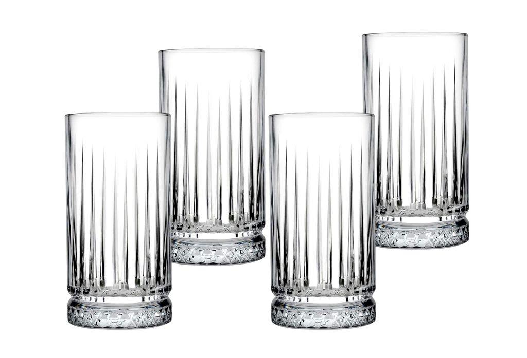 Pasabahce Set of 4 Elysia Highball Clear Glass Set | {{ collection.title }}