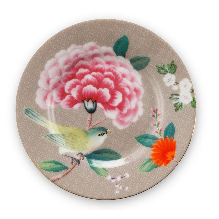 Pip Studio - Blushing Birds Khaki Petit Four 12cm | {{ collection.title }}