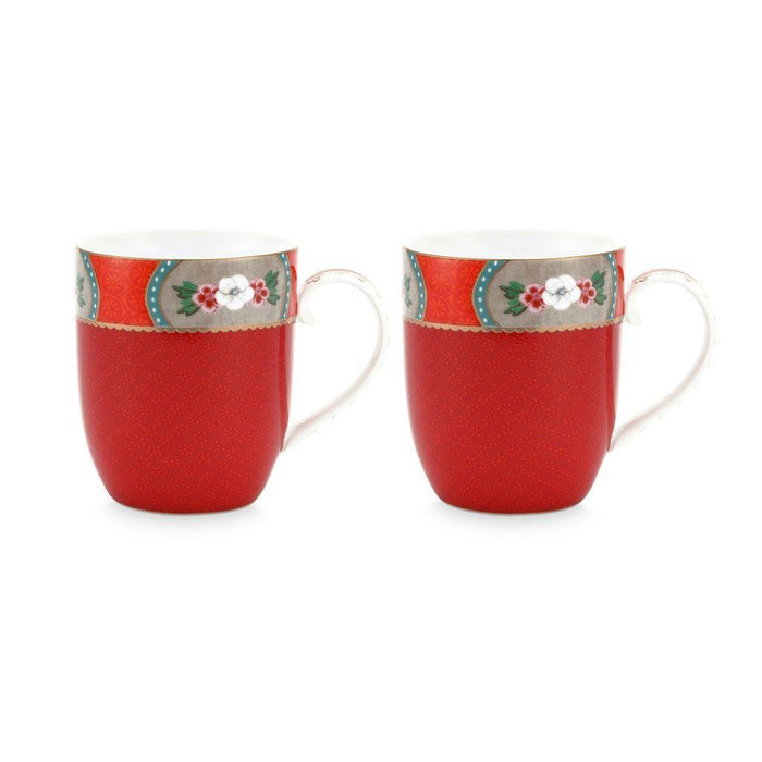 Pip Studio - Set Of 2 Blushing Birds Red Mug | {{ collection.title }}