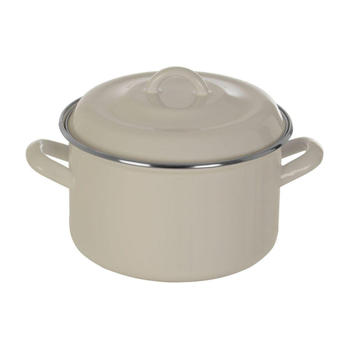 Premier Housewares Porter White Enamel Casserole Dish (3.7L) | {{ collection.title }}