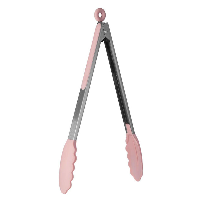 Premier Housewares Zing Light Pink Silicone Tongs | {{ collection.title }}