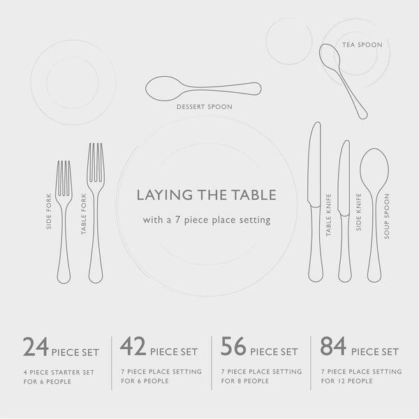 Robert Welch Sandstone Bright Cutlery Set (24 Piece) | {{ collection.title }}