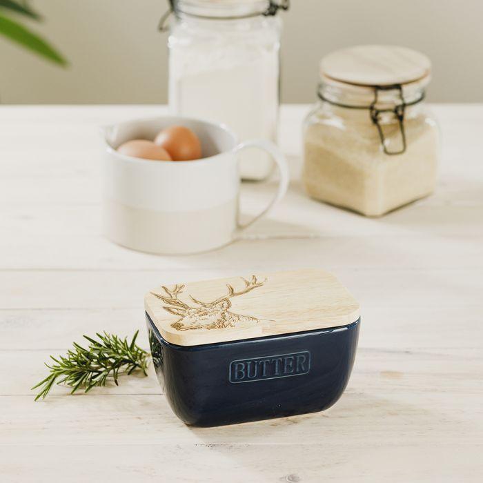 Scottish Made - Blue Butter Dish - Stag | {{ collection.title }}