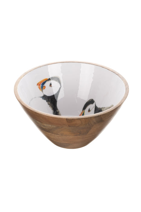 Shoeless Joe Puffin Mango Wood Bowl 30cm | {{ collection.title }}