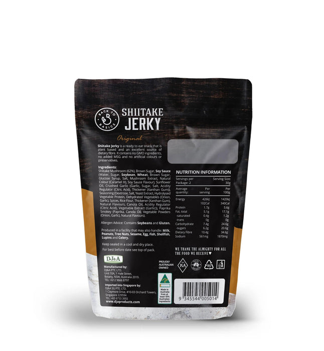 DJ&A Back to Basics Vegan Shiitake Jerky (60g)