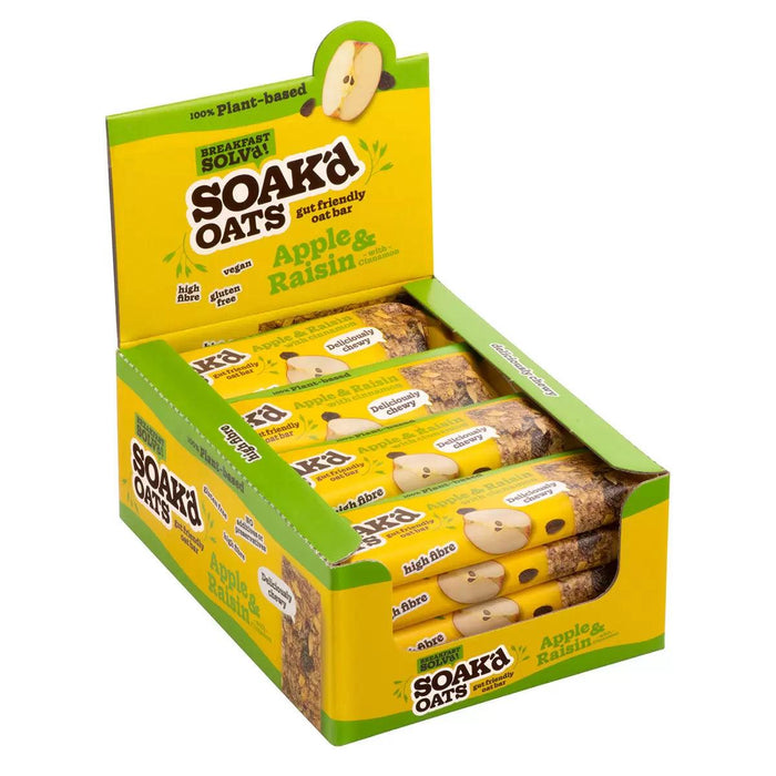 Soak'd Oats Apple & Raisin Bars (16 x 42g) | {{ collection.title }}