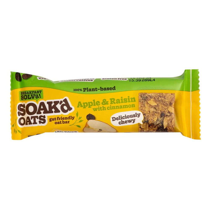 Soak'd Oats Apple & Raisin Bars (16 x 42g) | {{ collection.title }}