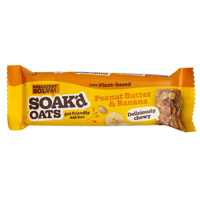 Soak'd Peanut Butter & Banana Bars (16 x 42g) | {{ collection.title }}