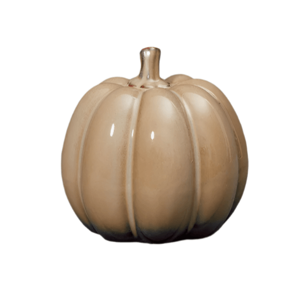 The Satchville Gift Co. -  Beige Ceramic Pumpkin (13cm)