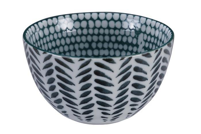 Tokyo Design Studio - Mixed Bowls Hachinosu Green/Leaf Grey 12.7x7cmh 500ml | {{ collection.title }}