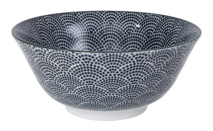 Tokyo Design Studio - Nippon Black Tayo Bowl 15.2x6.7cm Dots | {{ collection.title }}