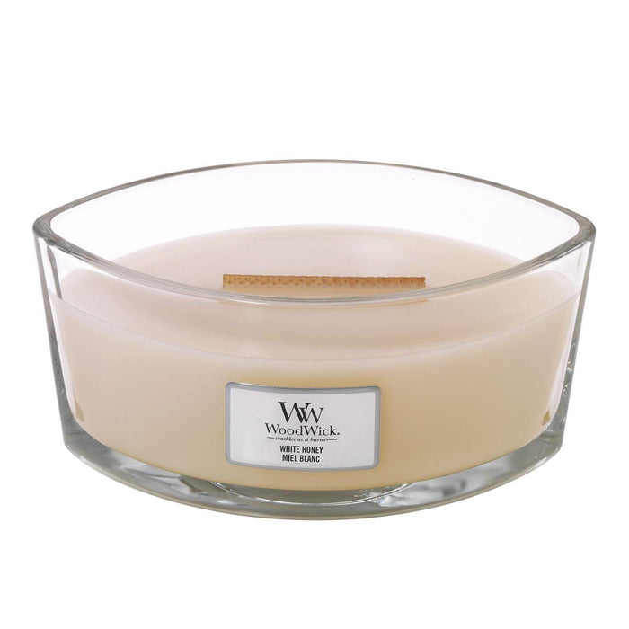 WoodWick White Honey Ellipse Scented Candle | {{ collection.title }}