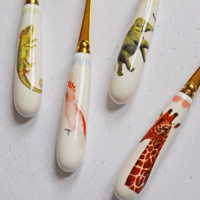 Yvonne Ellen Set of 4 Safari Animals Cake Forks | {{ collection.title }}